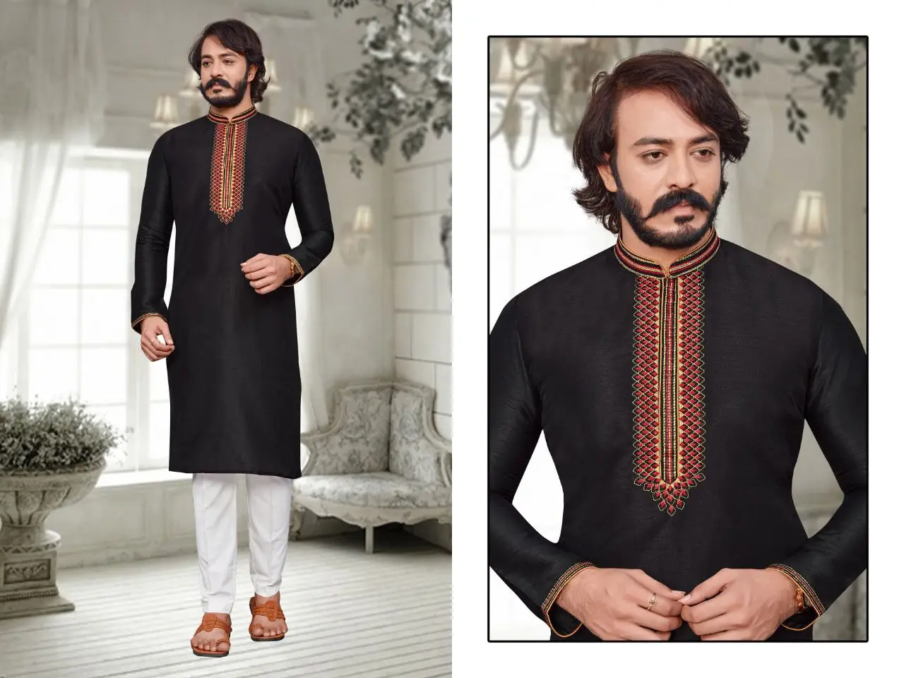 Stylish Fancy Designer Party and Function Wear Traditional Jacquard Silk Printed Kurta Churidar Pajama Redymade Collection