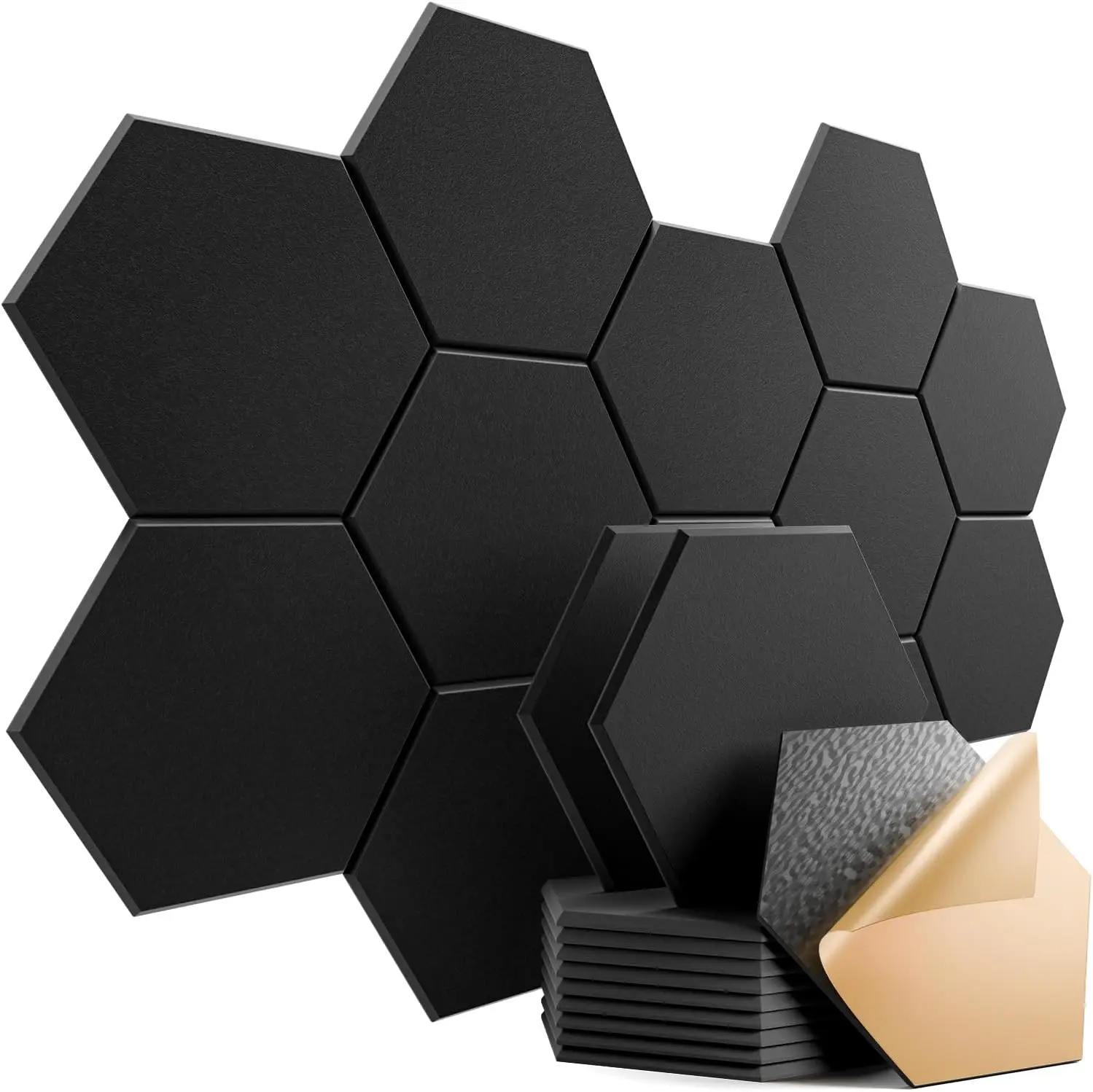 Modern High Quality Pet Felt Acoustic Panel Set Sound Proof Foam Panels for Home KTV and Cinema factory