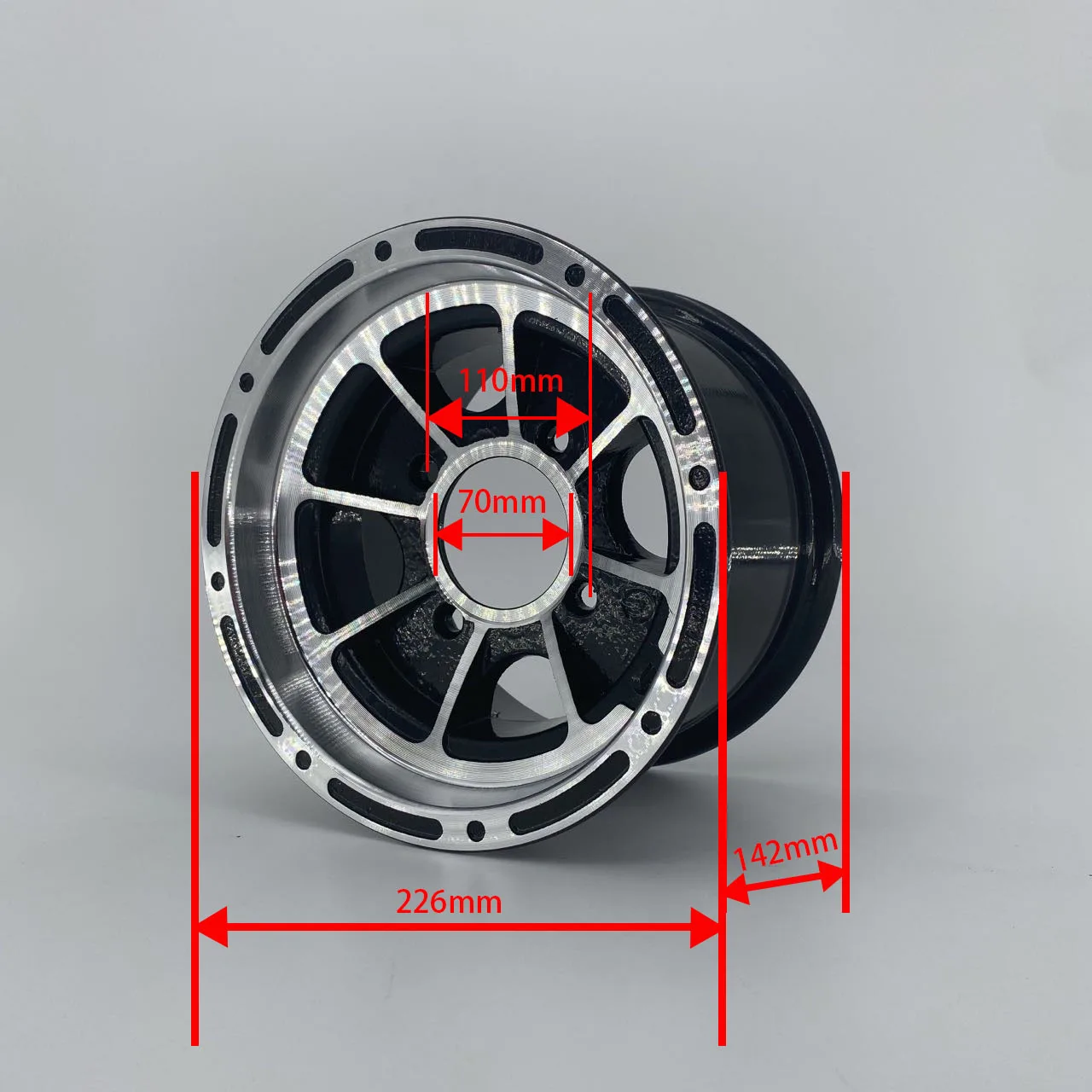 Atv Accessories Front And Rear Wheels 8inch Karting Offroad 4wheel