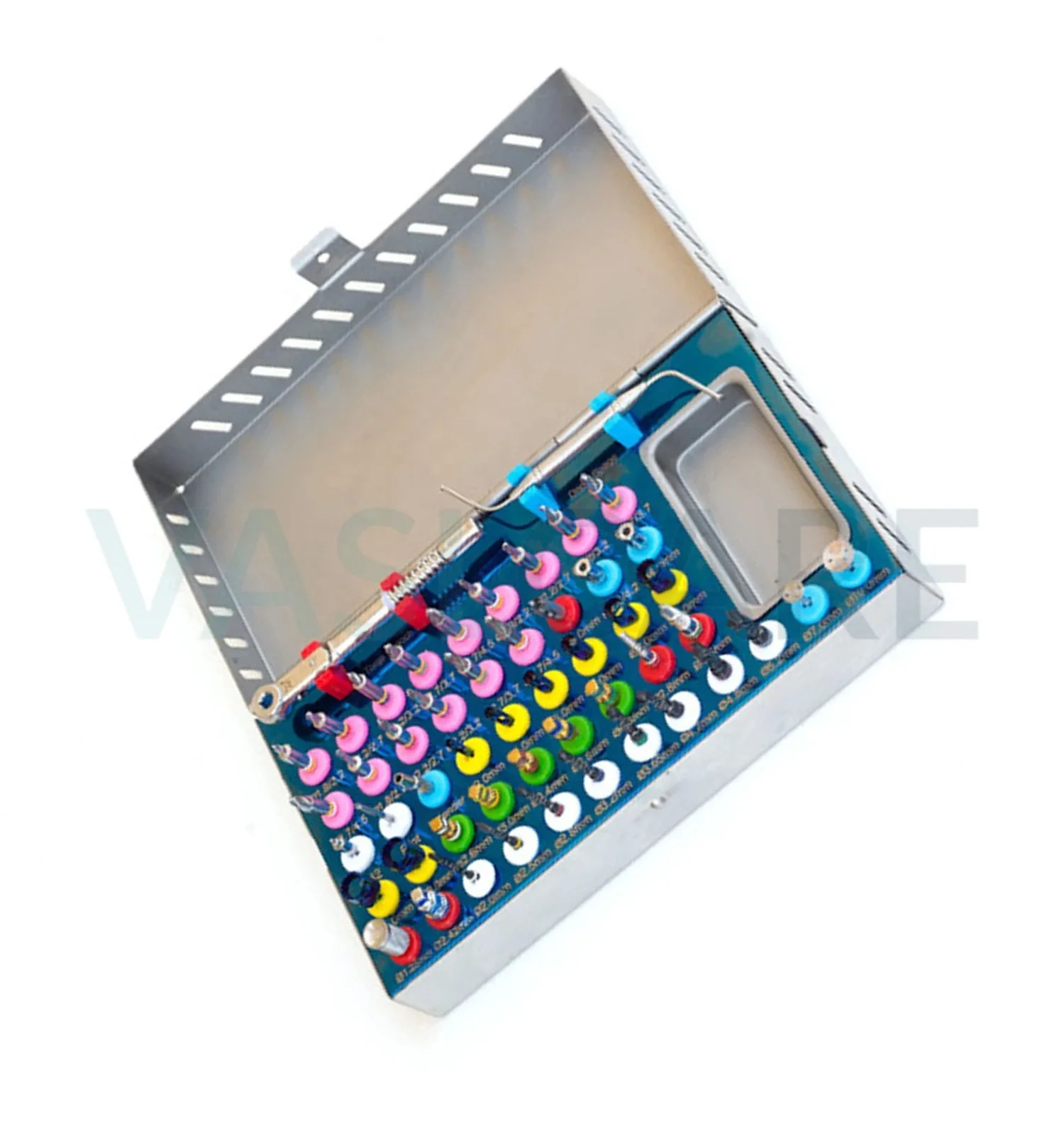Universal Dental Implant Kit 50Pcs Bone Teeth Drills Bur Trephine Tools Guided Expander Implantology Kit Vaslcare