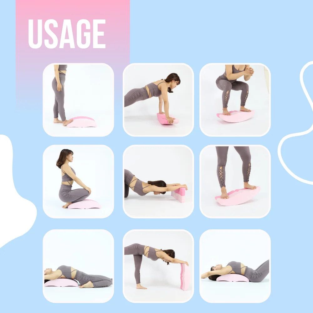 Patented Design Eva Balance Board Safety Nontoxic 2 In 1 For Back