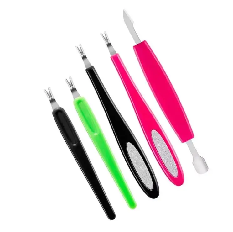 Plastic Handle Cuticle Pusher For Callus Remover Cuticle Remover Salon