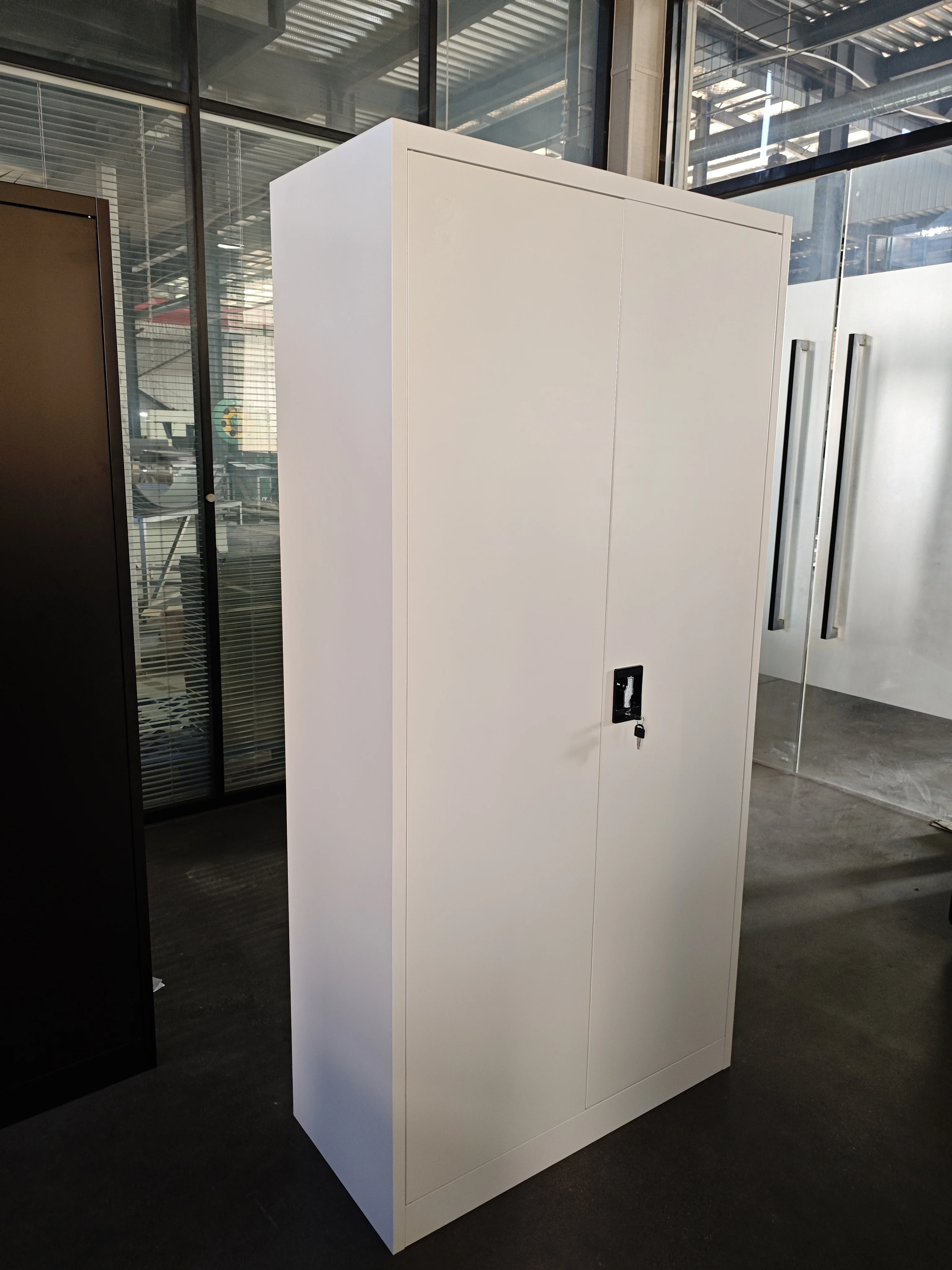 Metal Storage Wardrobe with Safe Steel Filing Cabinet Locker Closet Storage Wardrobe