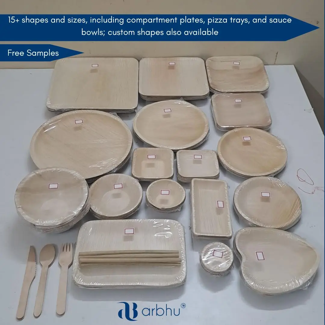 Wholesale Disposable Bamboo Dinner Plates for Weddings