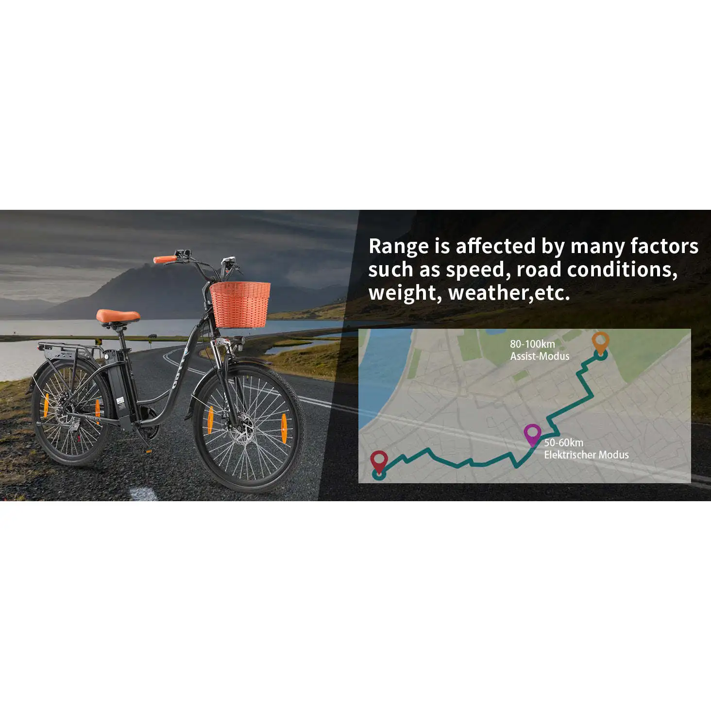 TTGO C2 (YY-26ST) Electric City Bike Ebike