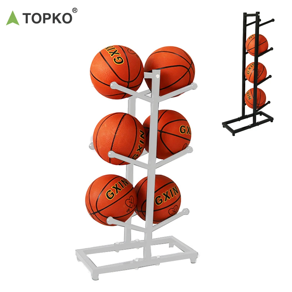 Topko Football Volleyball Basketball Display Rack Ball Storage Rack ...