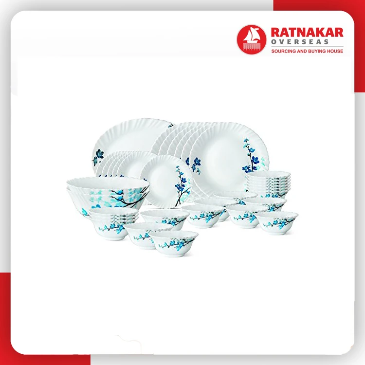 Newest Trending Dinner Set India Designer Opalware India Dinner Set for Sale at Best Price