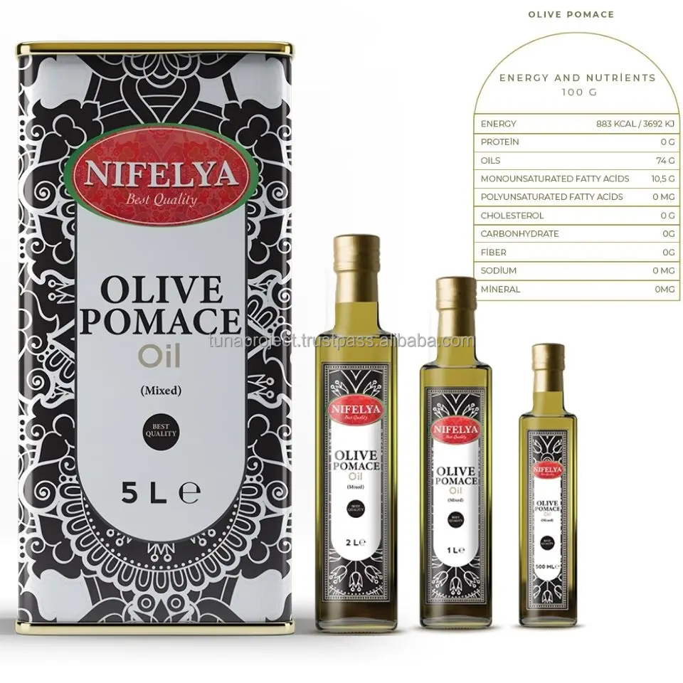 Pomace Olive Oil Cooking Olive Oil Refined 100 Purity In Glass Bottle