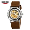 argent/cuir marron foncé