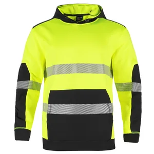 Hi Vis Hoodie Safety Wear Sweatshirt Hoodie Jacket High Visibility Safety Pullover Sweatshirt Top