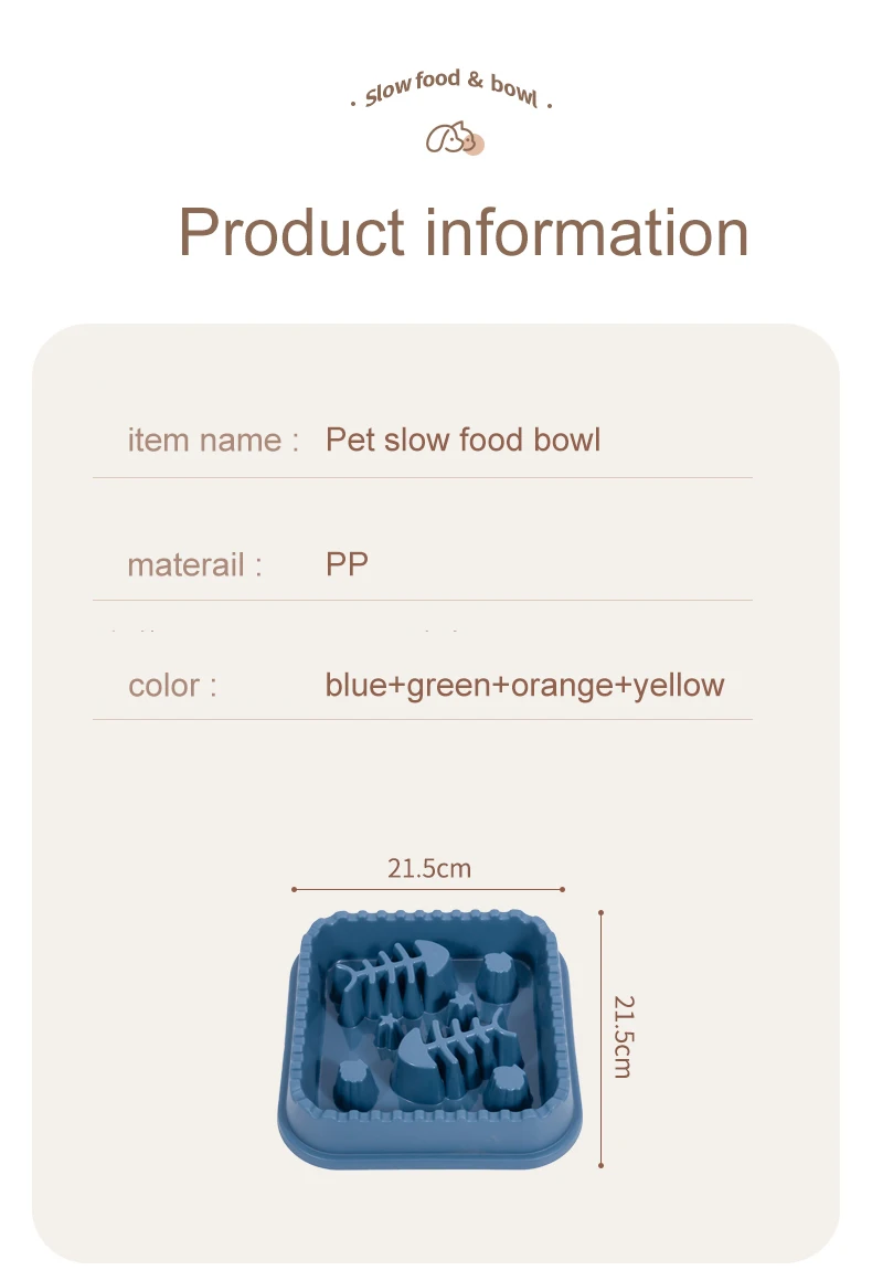Большая миска для кошек нескользящая собак Экологически чистая пластиковая домашних животных