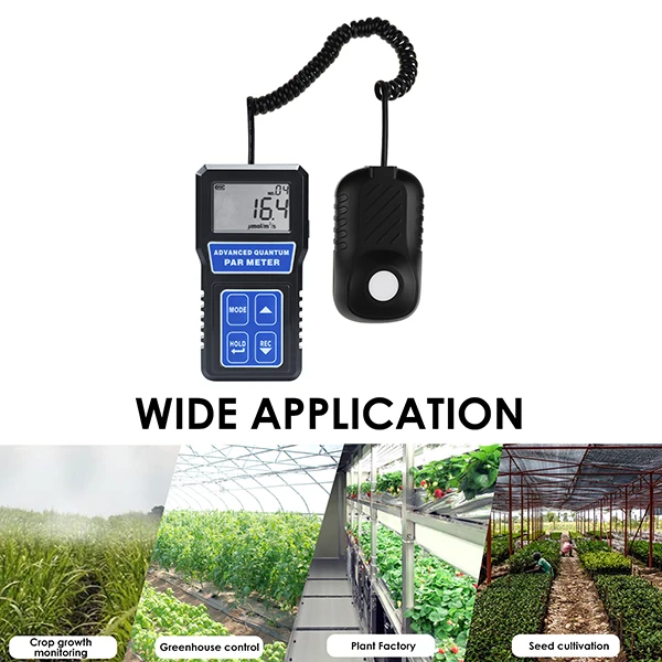 thumbnail image 2 of Quantum PAR Meter PPFD Sensor – Photosynthetically Active Radiation Tester – PAR-355 2 of 6