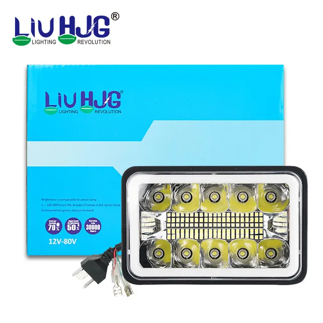 5X7 Inch Led Driving Lights HJG Super Bright Led Lights Offroad Truck Motorcycle Car 4X6 Headlights Led Lights