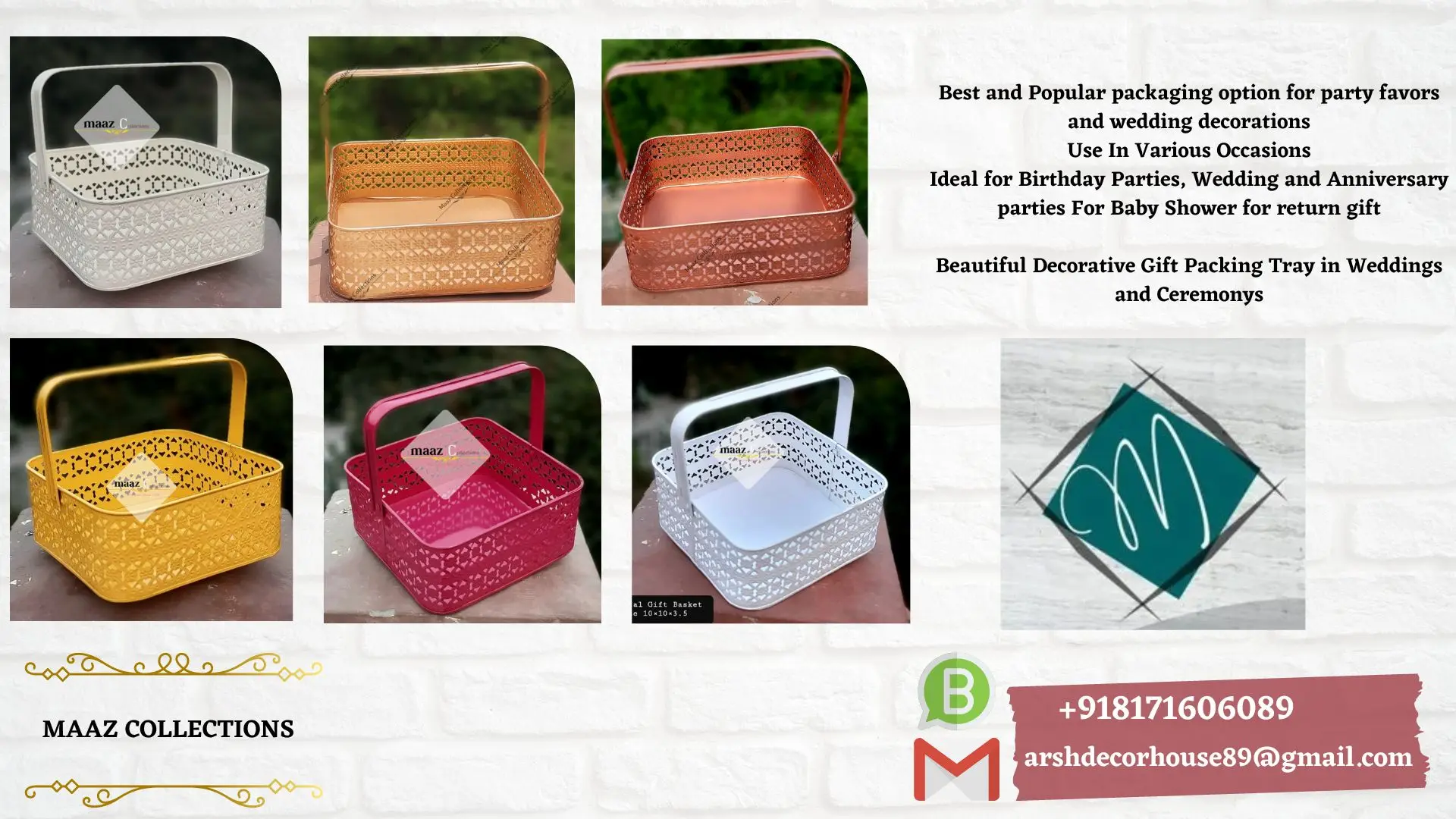 Decorative Handicraft Holiday Packaging Golden Wedding Festival Gift