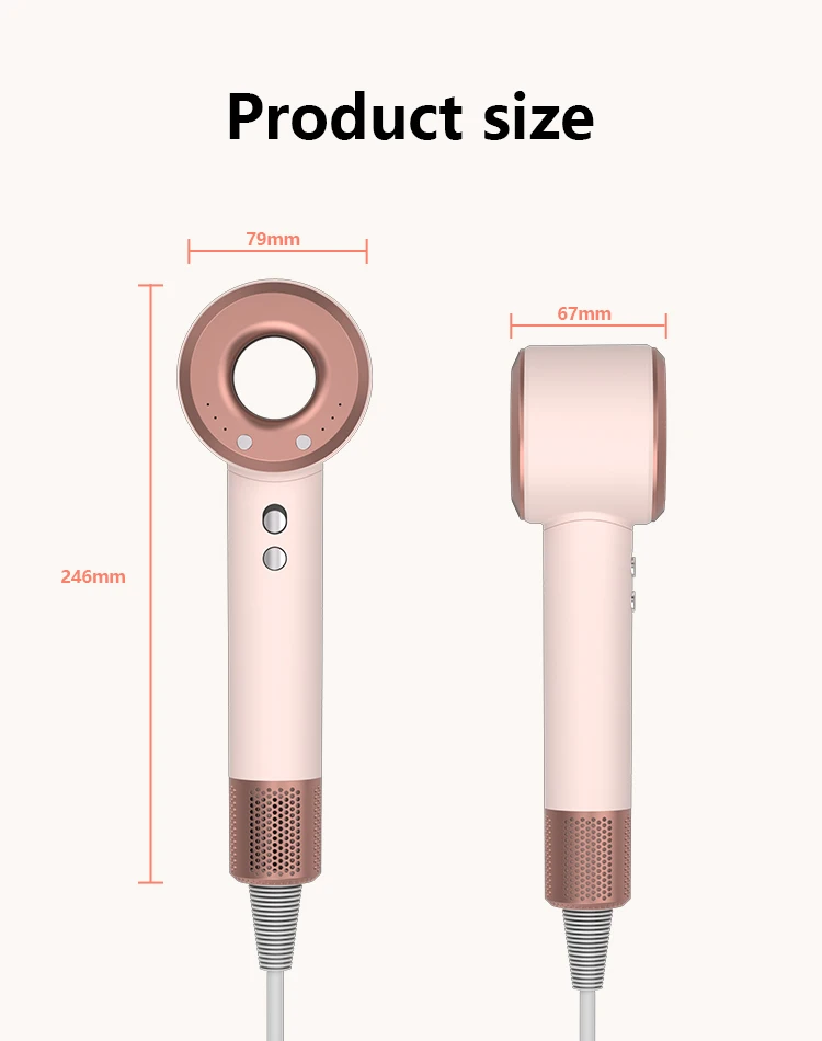 Professional 1500w Hair Dryer with 110,000 Rpm Motor Ionic Features Diffuser Hair Dryer Machine manufacture