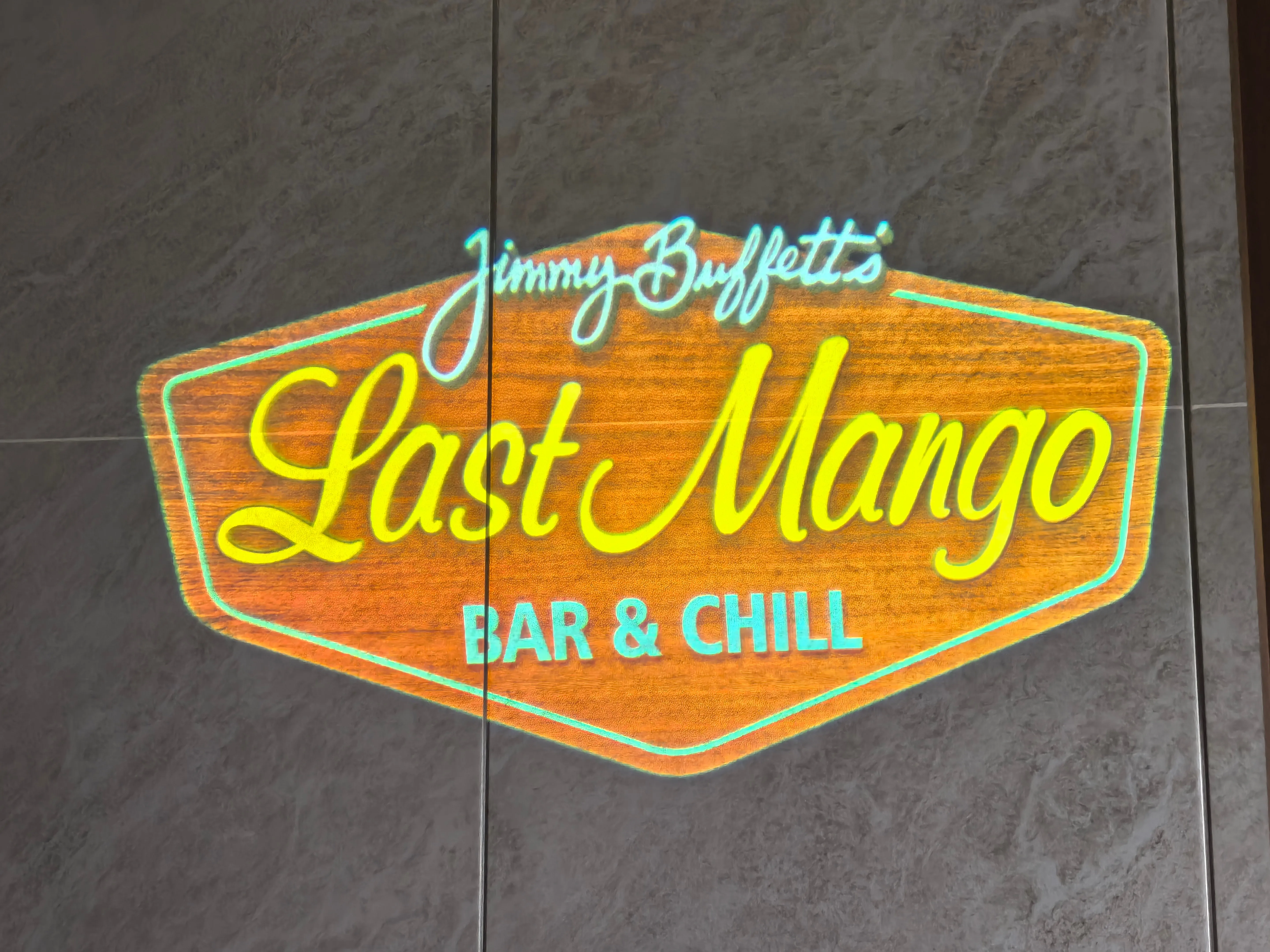 Jimmy Buffett's Last Mango Bar & Chill Projection