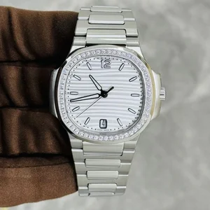 Diamond Tester Approved Square Yellow Gold Moissanite Watch | VVS Luxury Iced Out Skeleton Business Custom Logo