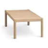 Table basse en teck blanchi
