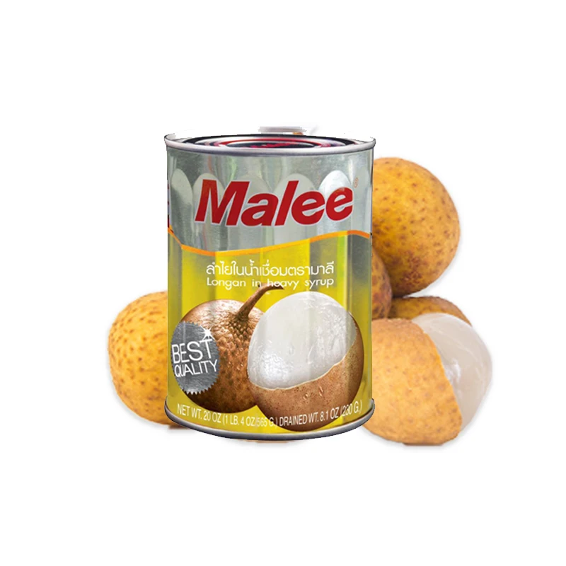 Высокое качество Malee Longan в тяжелых сиропах 20 унций. Освежающая Консерва longan с стандартным производственным процессом для хранения