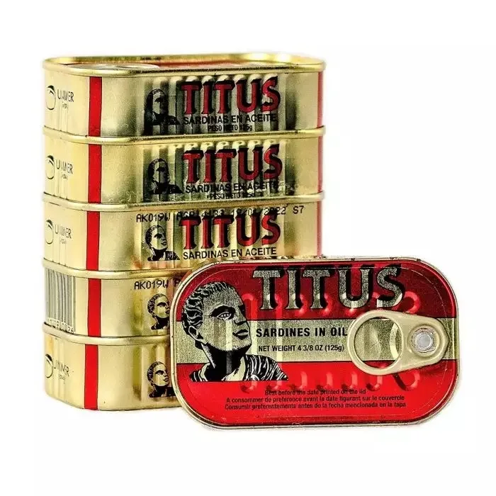 Morocco Canned Sardine with Tomato Sauce and Oil Fin ISO Certified 100% Fresh 125g 50 Tins/CTN Best Quality