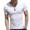 Short sleeves V-neck white