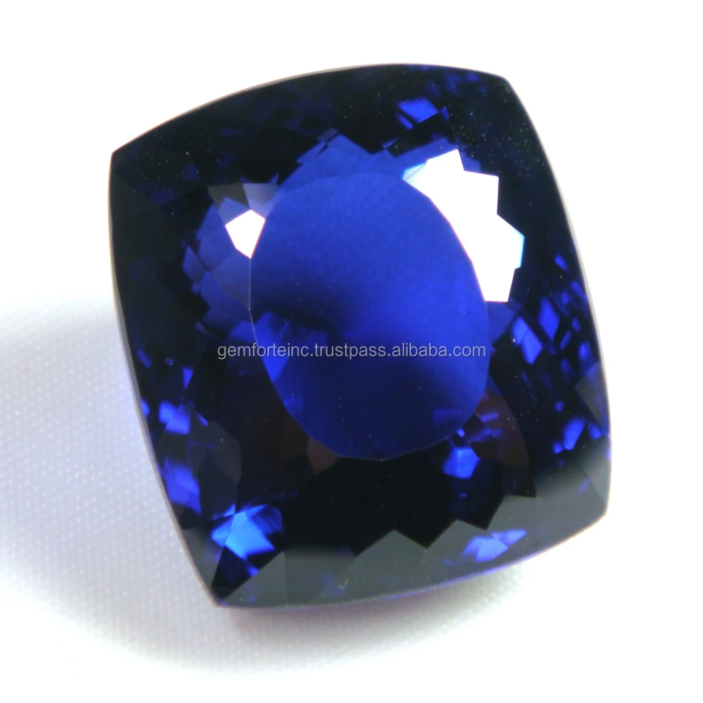 Rectangular Tanzanite Gemstones AAA Quality Custom Size