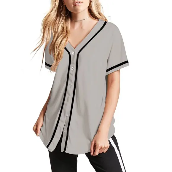 women oversized baseball jersey｜TikTok Search