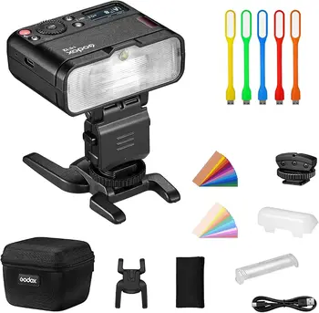 GODOX MF12 TTL 12W Macro Flash,2.4G Wireless Control Built-in 3.7V Lithium Battery Speedlite and Off-Camera TTL Speedlight