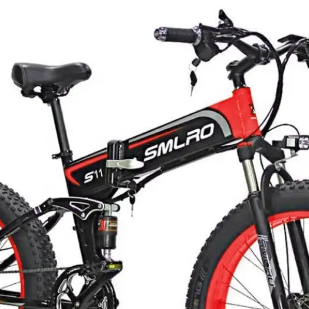 SMLRO S11 Full Suspension Folding Mountain Snow Bike  350W 500W 700W 1000W