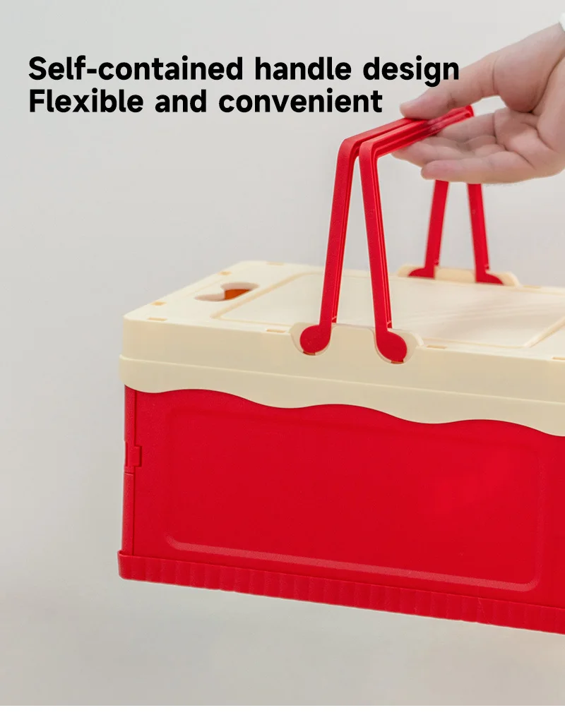 item no6008 new arrival large size household durable reliable stackable plastic folding collapsible storage crate with lid and handle-10