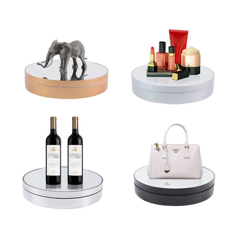 Factory Price  360 Degree Rotation Video Shooting Props Turntable 25cm Adjustable Speed Electric Rotating Display Stand