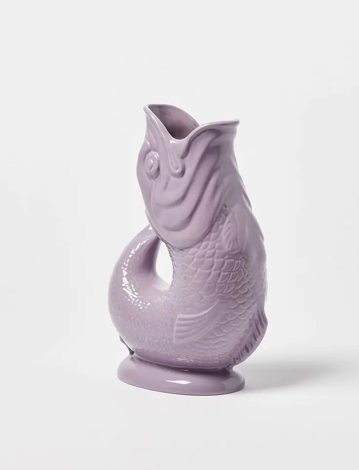 DURABILITY  Classic Design Polyester Resin Water Jug Resin Texture with Aqua Apricot Swirl Pattern for Kitchen Christmas Gifts
