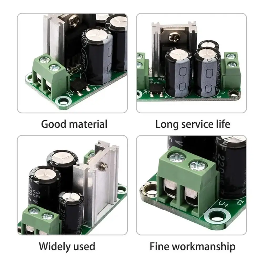 Single regulated power supply module DC 5V 6\V 9V 12V 15V 24V rectifier filter board 7805/ 7809 / 7812/7824  for Audio Amplifier