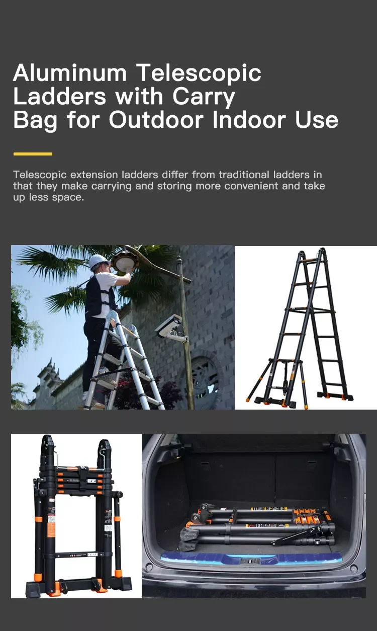 Retractable Ladder Aluminum Telescopic Extendable Aluminum Ladder