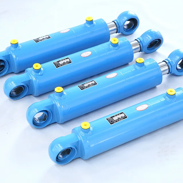 HSG Engineering Machinery Heavy Duty Single And Double Acting Hydraulic Cylinders Dual Ear Design for Elevators