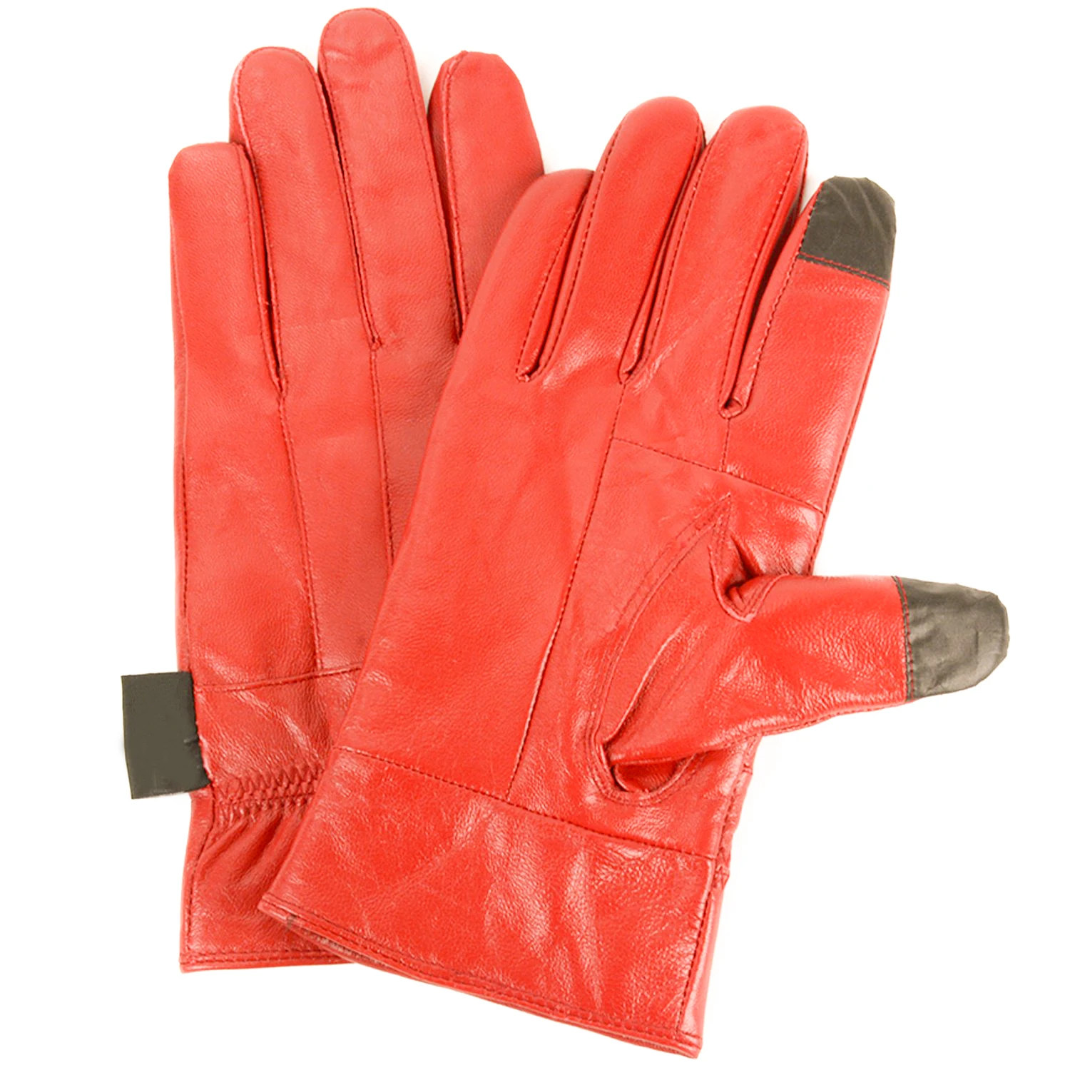 Classic Stretch Leather Touchscreen Cold Weather Gloves Fleece Lining