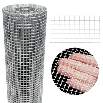 Factory 1/4 Inch 1/2inch Wire Mesh Stainless Steel Welded Iron Wire Mesh/wire Mesh Welded Netting
