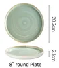 Plato redondo de 8"