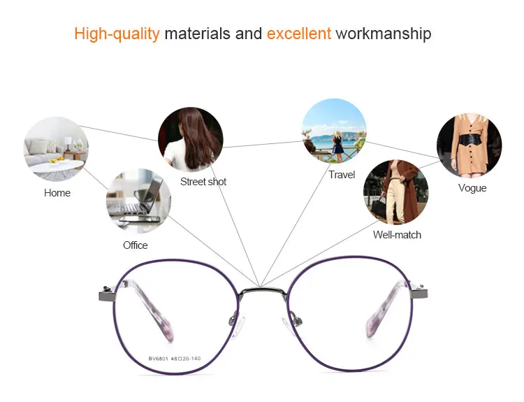 Eyewear Frame Optical Designer Eyeglass Frames For Women Fashion