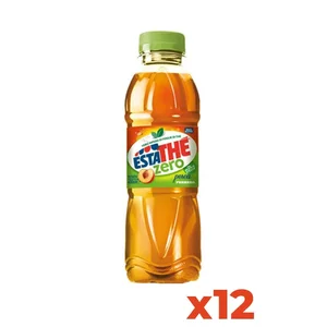 Estathé Zero Peach Iced Tea Drink Italian Premium Quality 400ml PET Bottle Case of 12 Bottles