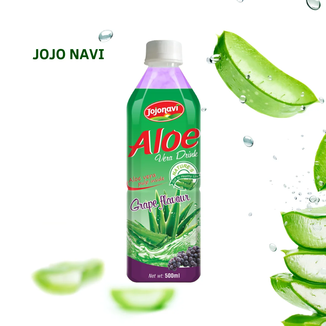 JOJONAVI Grape Flavored Aloe Vera Water 500ml Bottle Wholesale Supplier  Private Label OEM ODM| Alibaba.com