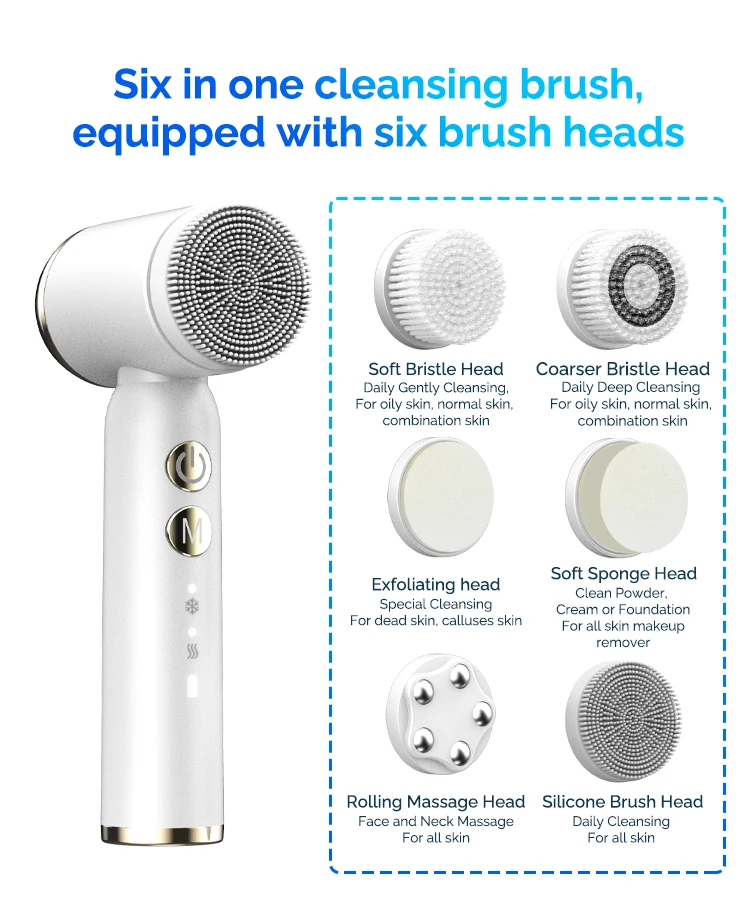 Wholesale 2023 Trending Products Electric Soft Facial Cleansing Brush