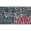 Caoutchouc recyclé et design floqué