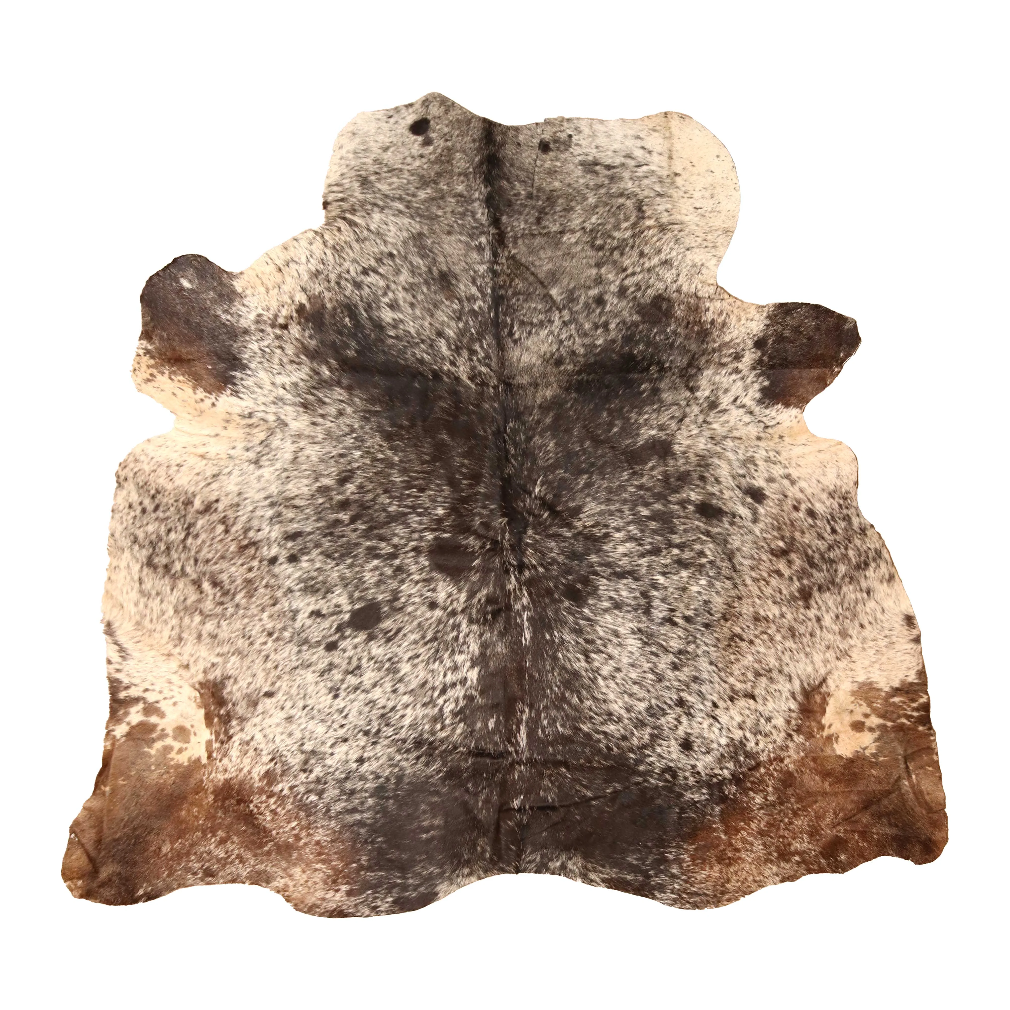 Large Cowhide Black And White Cowhide Rug Brazilian Cow Skin Carpet 5 X