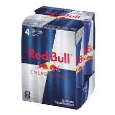 Набор ароматизированных энергетических напитков RedBull 435 мл безсахарная нежирная бутылка упаковочная коробка для безалкогольных карбонатная вода