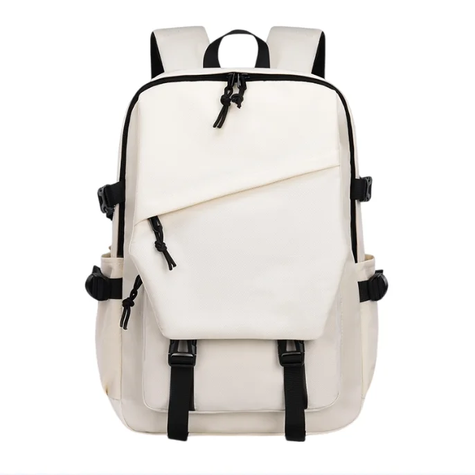 New Fashion Leisure Backpack Student Schoolbag Large Capacity Load Reduction Wear-resistant Easy Cleaning Bag