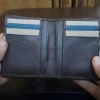 Black Contrast Blue and Cream Stripe