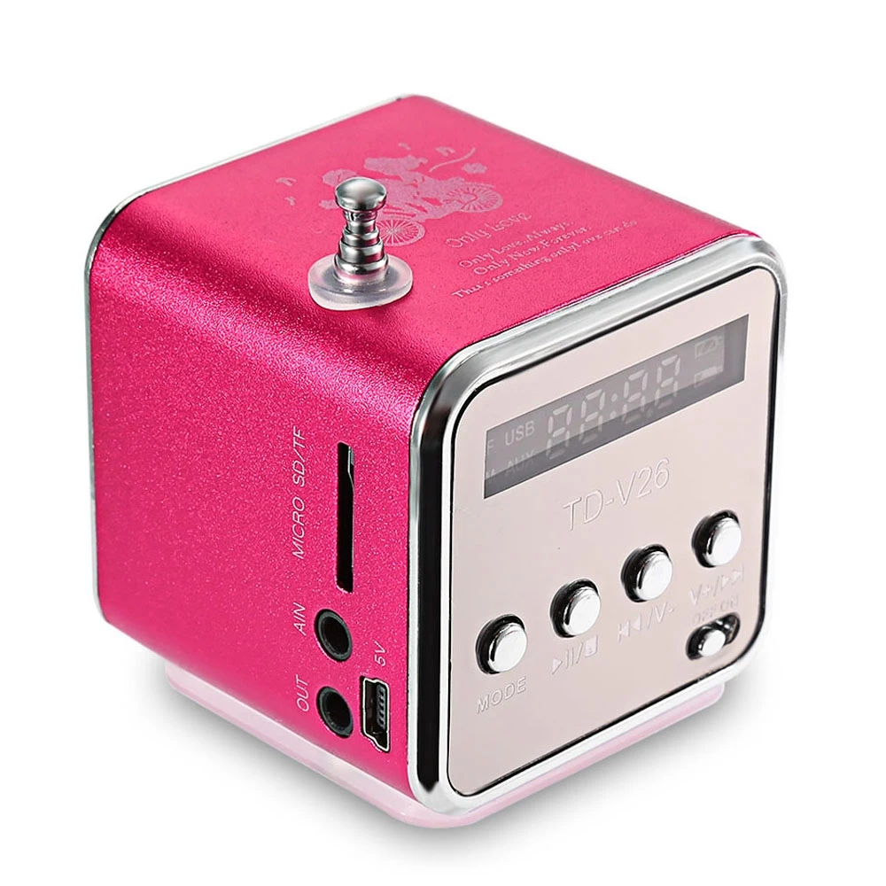 Portable Audio Video Mini TD-V26 Digital FM Radio Speaker