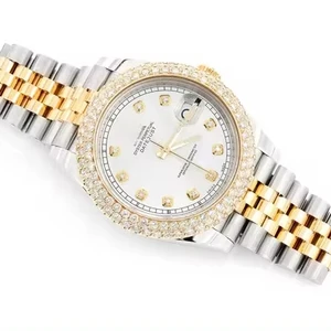 Luxury Design Antique Timepiece VVS Moissanite Diamond Watch Automatic Diamond GRA Certificate Custom Jewelry Business Glass