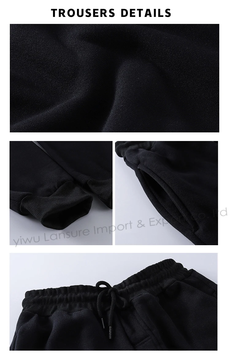 High Quality Custom Logo Two Piece Suits Solid Color Blank Plain